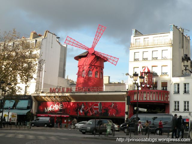 The infamous Moulin Rouge in the raunchy Pigalle district. In the film, Nino worked in a sex shop in the same district.